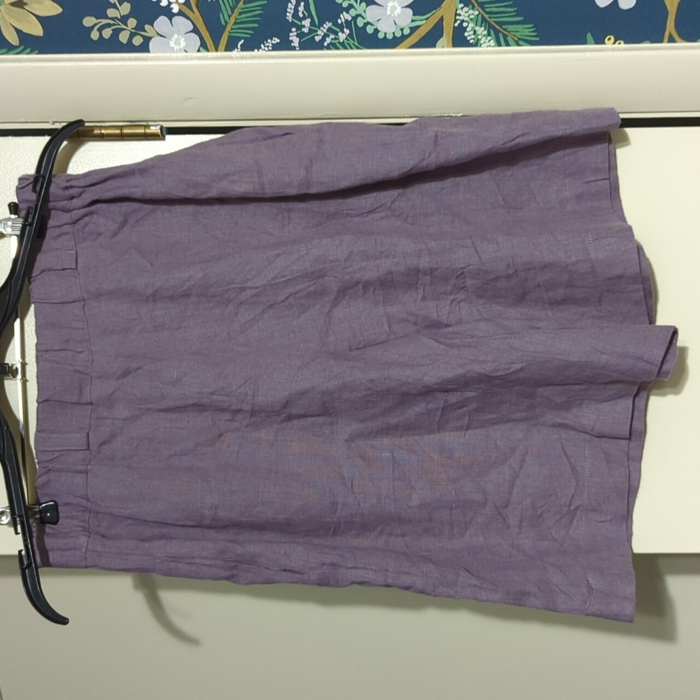 Handmade linen studio Gemma shorts Lagenlook - Picture 3 of 10